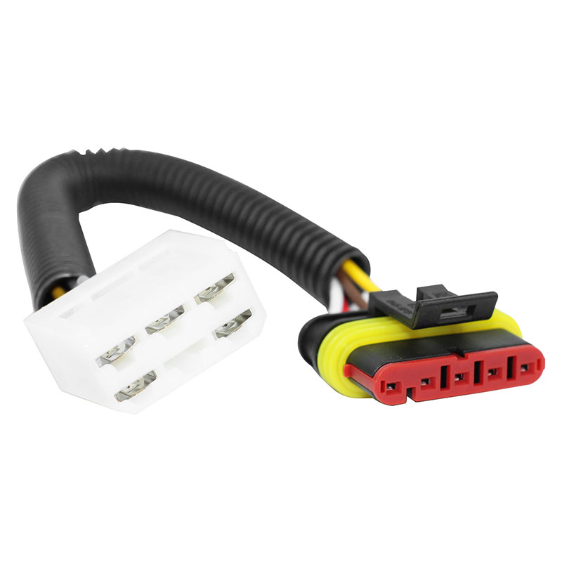Conector elétrico de 5 vias para lanternas de LED da Randon Guerra e Librelato com rabicho — referência DIP CONE87B