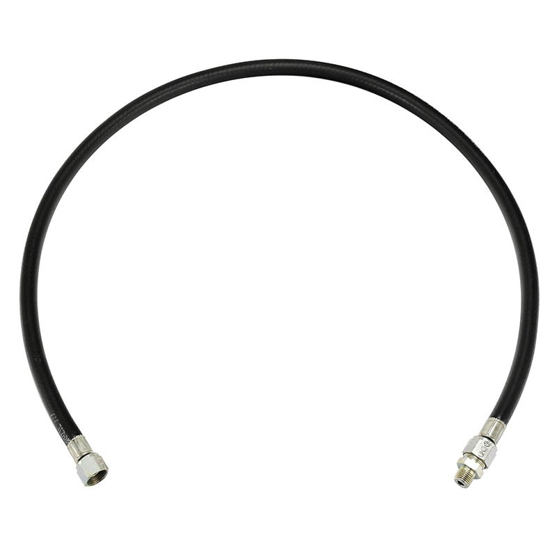 Flexível da cuica de freio de 1100mm da carreta Guerra e Randon com conector macho 1/4 NPT x fêmea 3/4-20f — referência DIP FLEX07F