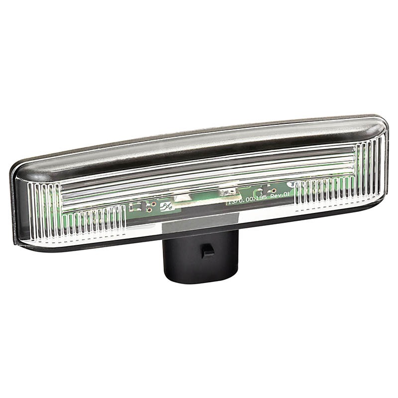 Lanterna cristal de placa das carretas Guerra Noma Librelato e Randon de LED — referência DIP LANT180-CR-LED