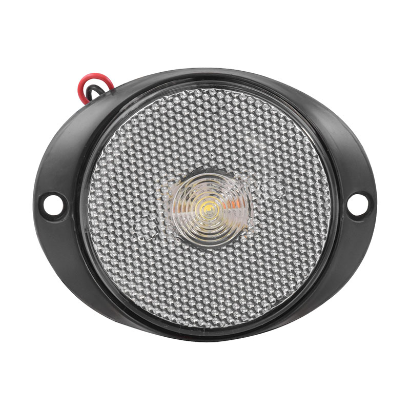 Lanterna cristal do peito das carretas de LED com suporte e fio de 2 vias — referência DIP LANT84-CR-LED
